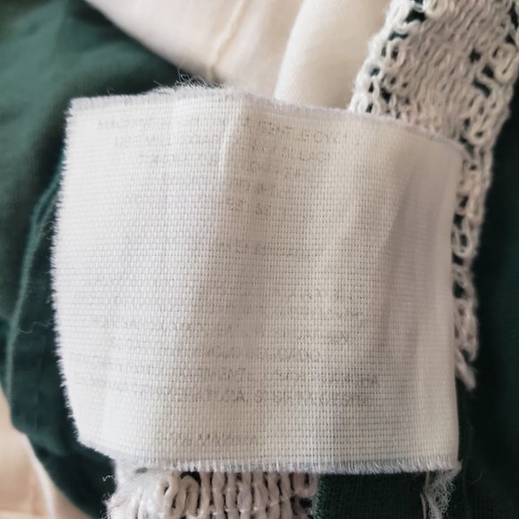 SOLD JC Penney Vtg Priscilla Curtain 88W x 64L Valance Cream Green Ruffle - Picture 15 of 16